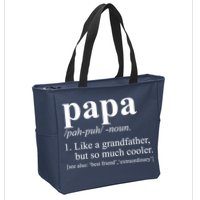 Funny Papa Definition Like A Grandfather Zip Tote Bag