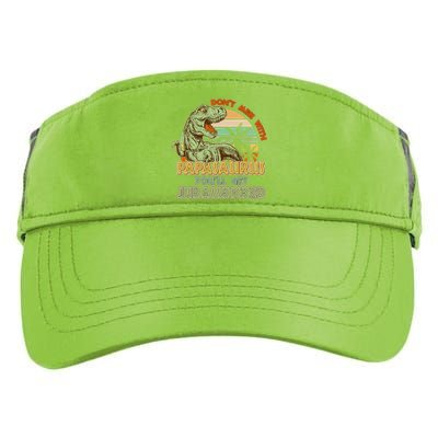 Funny Papa Don't Mess With Papasaurus Adult Drive Performance Visor