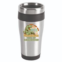 Funny Papa Don't Mess With Papasaurus 16oz Travel Tumbler