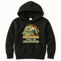 Funny Papa Don't Mess With Papasaurus Kids Hoodie