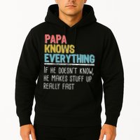 Funny Papa Knows Everything Hoodie