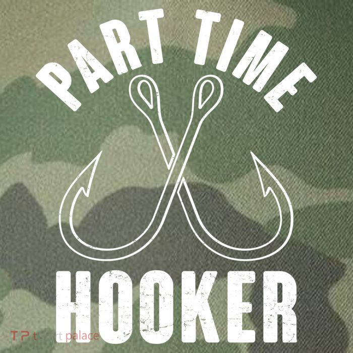 Funny Part Time Hooker Fishing Fan Legacy Tie Dye Trucker Hat
