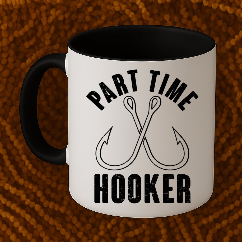 Funny Part Time Hooker Fishing Fan Mug