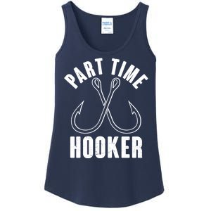 Funny Part Time Hooker Fishing Fan Ladies Essential Tank