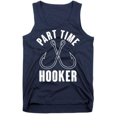 Funny Part Time Hooker Fishing Fan Tank Top