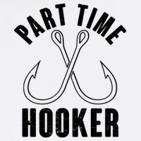 Funny Part Time Hooker Fishing Fan Garment-Dyed Sweatshirt