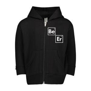 Funny Periodic Table Elements Be Er Beer Toddler Zip Fleece Hoodie