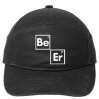 Funny Periodic Table Elements Be Er Beer 7-Panel Snapback Hat