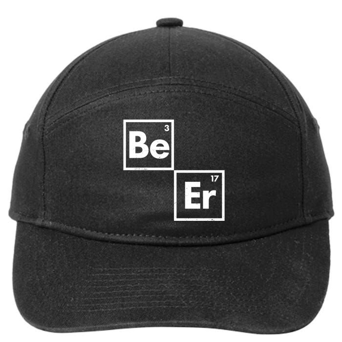 Funny Periodic Table Elements Be Er Beer 7-Panel Snapback Hat
