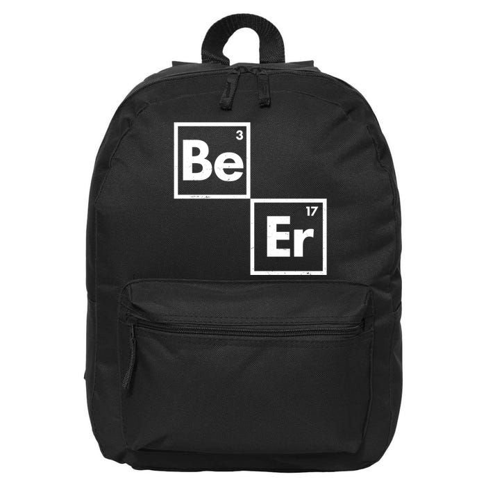 Funny Periodic Table Elements Be Er Beer 16 in Basic Backpack