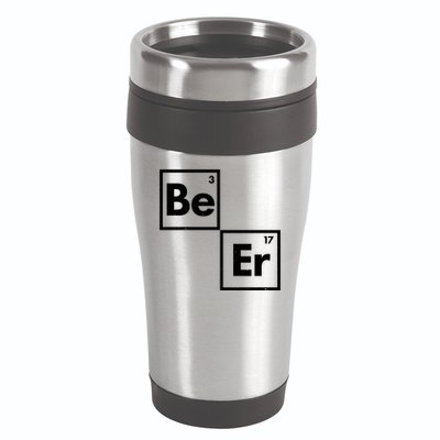 Funny Periodic Table Elements Be Er Beer 16oz Travel Tumbler