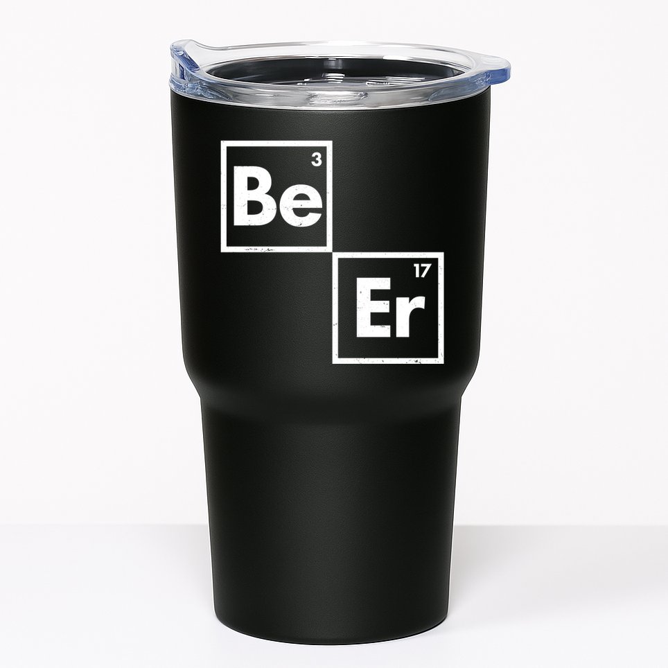 Funny Periodic Table Elements Be Er Beer Tumbler