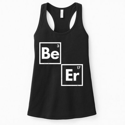 Funny Periodic Table Elements Be Er Beer Womens Tank Top