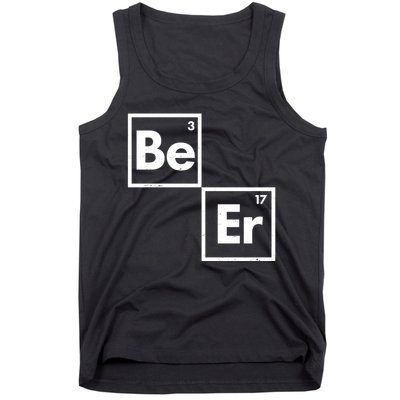 Funny Periodic Table Elements Be Er Beer Tank Top