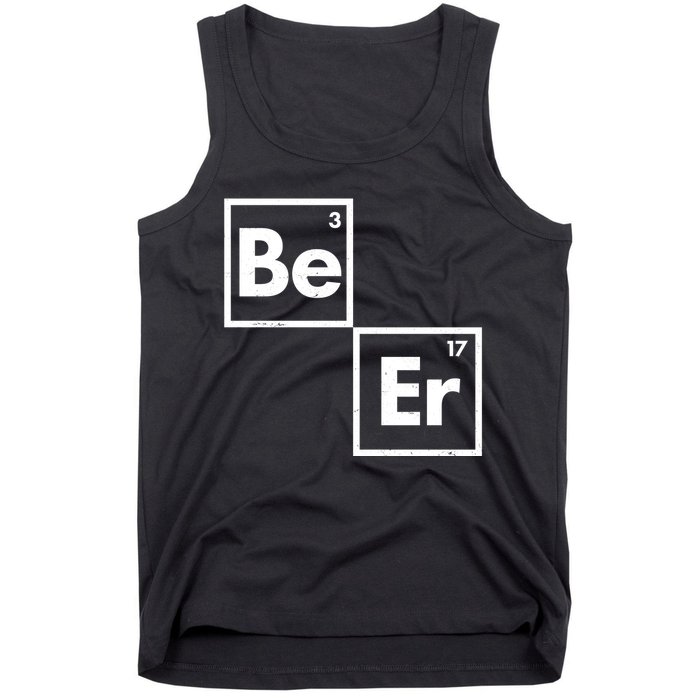 Funny Periodic Table Elements Be Er Beer Tank Top