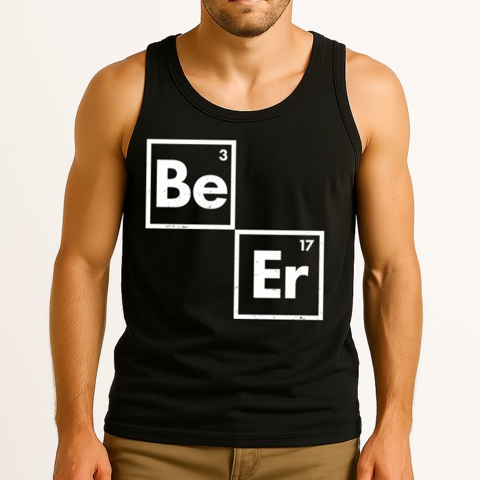 Funny Periodic Table Elements Be Er Beer Tank Top