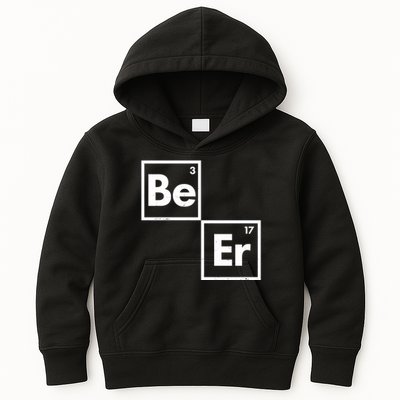 Funny Periodic Table Elements Be Er Beer Kids Hoodie