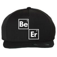 Funny Periodic Table Elements Be Er Beer Wool Snapback Cap