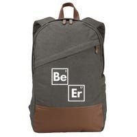 Funny Periodic Table Elements Be Er Beer Cotton Canvas Backpack