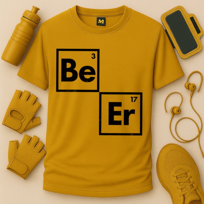 Funny Periodic Table Elements Be Er Beer Performance Shirt