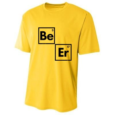 Funny Periodic Table Elements Be Er Beer Youth Performance Sprint T-Shirt