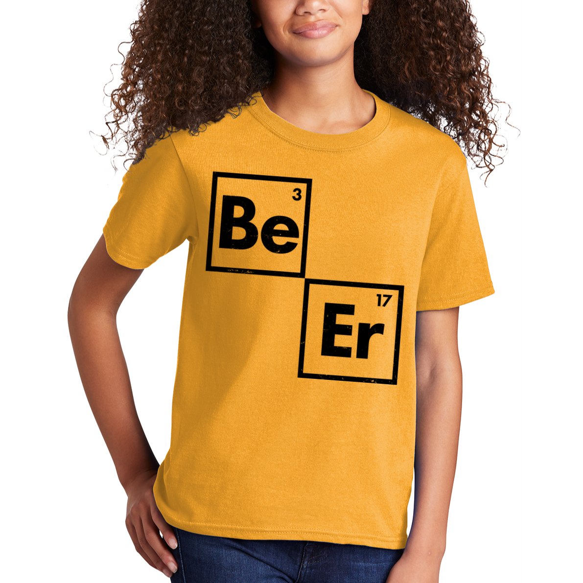 Funny Periodic Table Elements Be Er Beer Kids T-Shirt