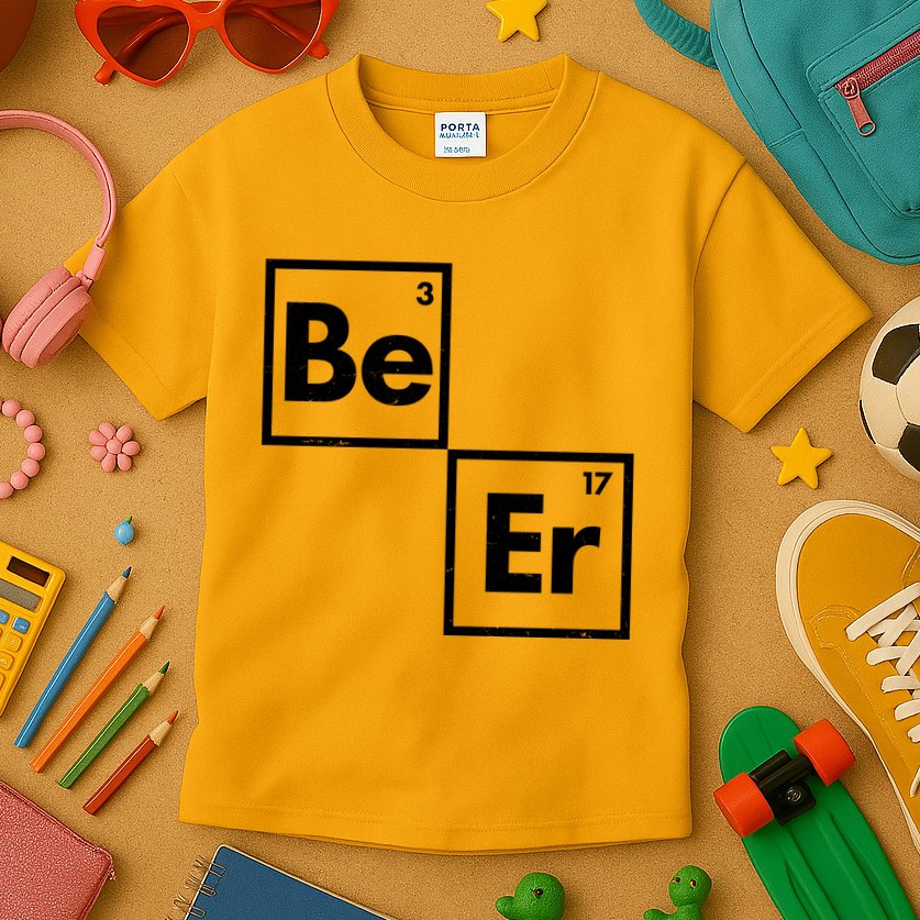 Funny Periodic Table Elements Be Er Beer Kids T-Shirt