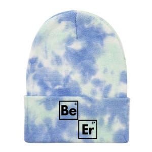 Funny Periodic Table Elements Be Er Beer Tie Dye 12in Knit Beanie