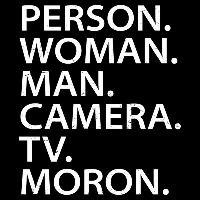 Funny Person Woman Man Camera TV Moron Sustainable Bucket Hat
