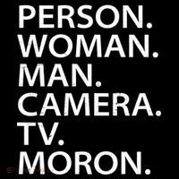 Funny Person Woman Man Camera TV Moron 16 in Basic Backpack