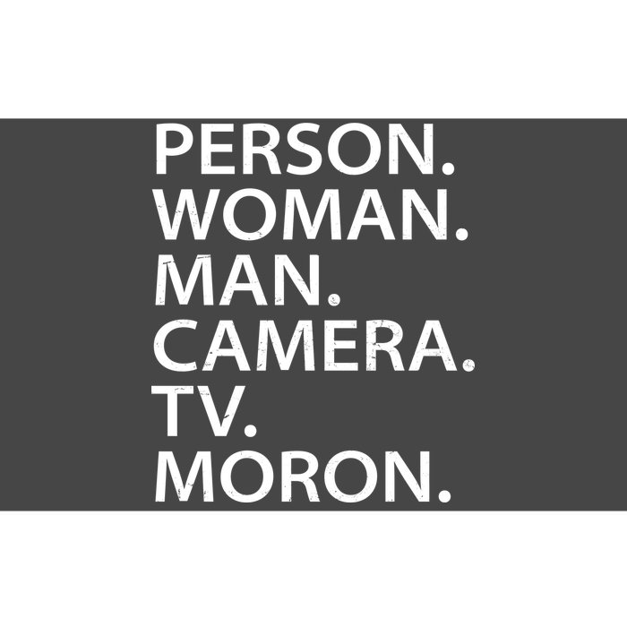 Funny Person Woman Man Camera TV Moron Bumper Sticker