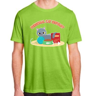 Funny Personal Cat Servant Adult ChromaSoft Performance T-Shirt