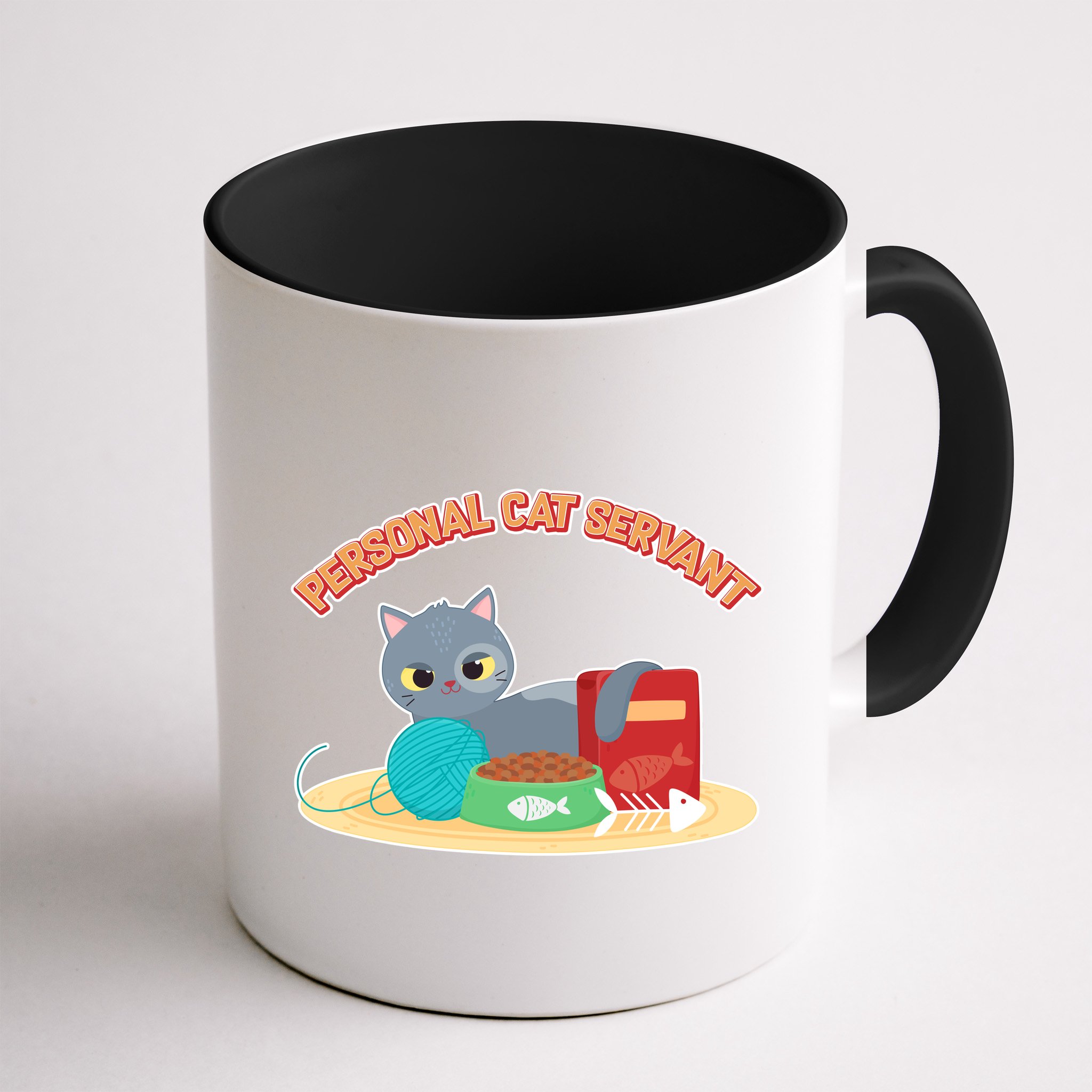 Funny Personal Cat Servant Mug