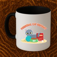 Funny Personal Cat Servant Mug