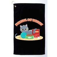 Funny Personal Cat Servant Golf Towel