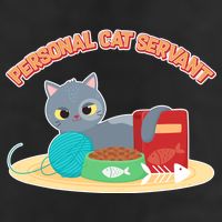 Funny Personal Cat Servant Golf Towel