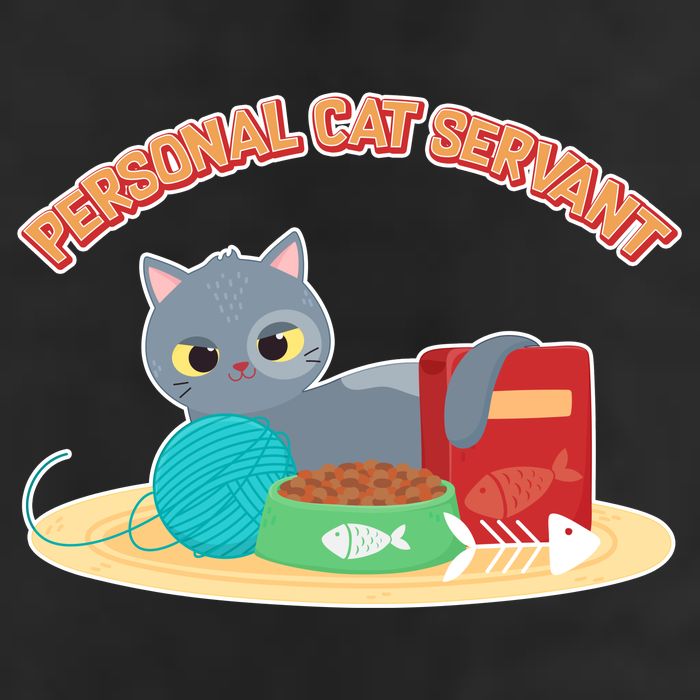 Funny Personal Cat Servant Golf Towel