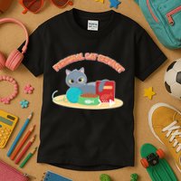 Funny Personal Cat Servant Kids T-Shirt
