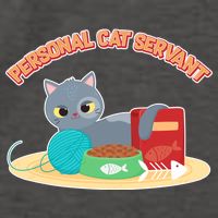 Funny Personal Cat Servant Vector Backpack