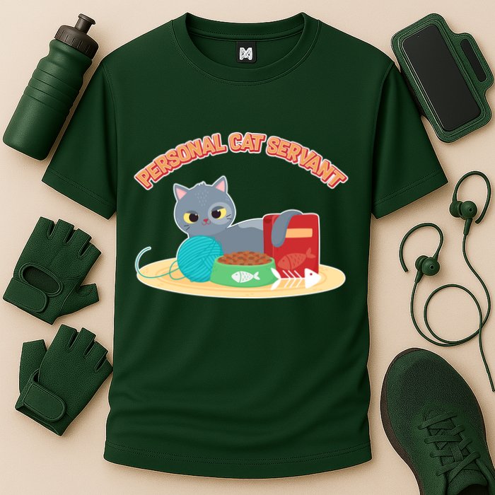 Funny Personal Cat Servant Performance Shirt