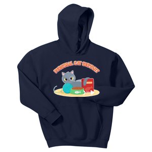 Funny Personal Cat Servant Kids Hoodie