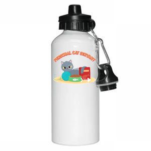 Funny Personal Cat Servant Aluminum Water Bottle