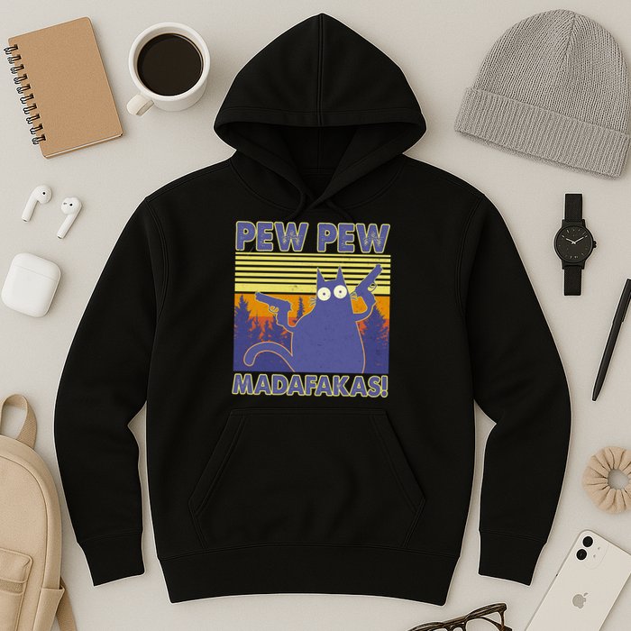 Funny Pew Pew Madafakas Hoodie