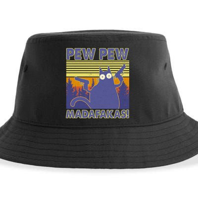 Funny Pew Pew Madafakas Sustainable Bucket Hat