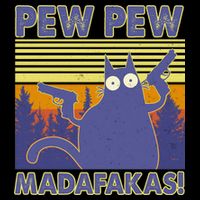 Funny Pew Pew Madafakas 7-Panel Snapback Hat
