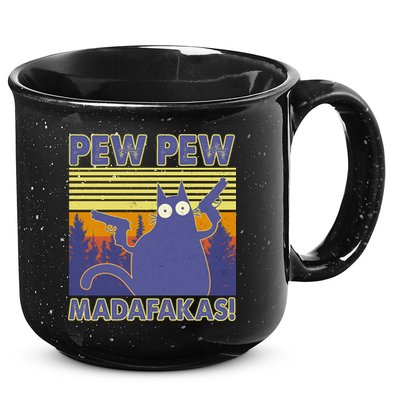 Funny Pew Pew Madafakas 15oz Campfire Ceramic Mug