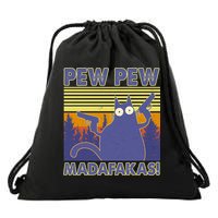 Funny Pew Pew Madafakas Drawstring Bag