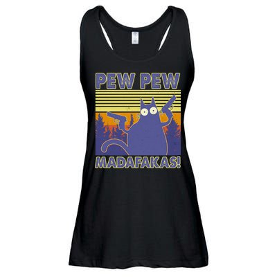 Funny Pew Pew Madafakas Ladies Essential Flowy Tank