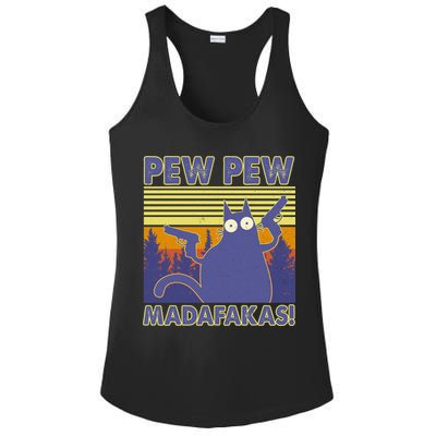 Funny Pew Pew Madafakas Ladies PosiCharge Competitor Racerback Tank