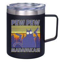 Funny Pew Pew Madafakas 12oz Stainless Steel Coffee Mug